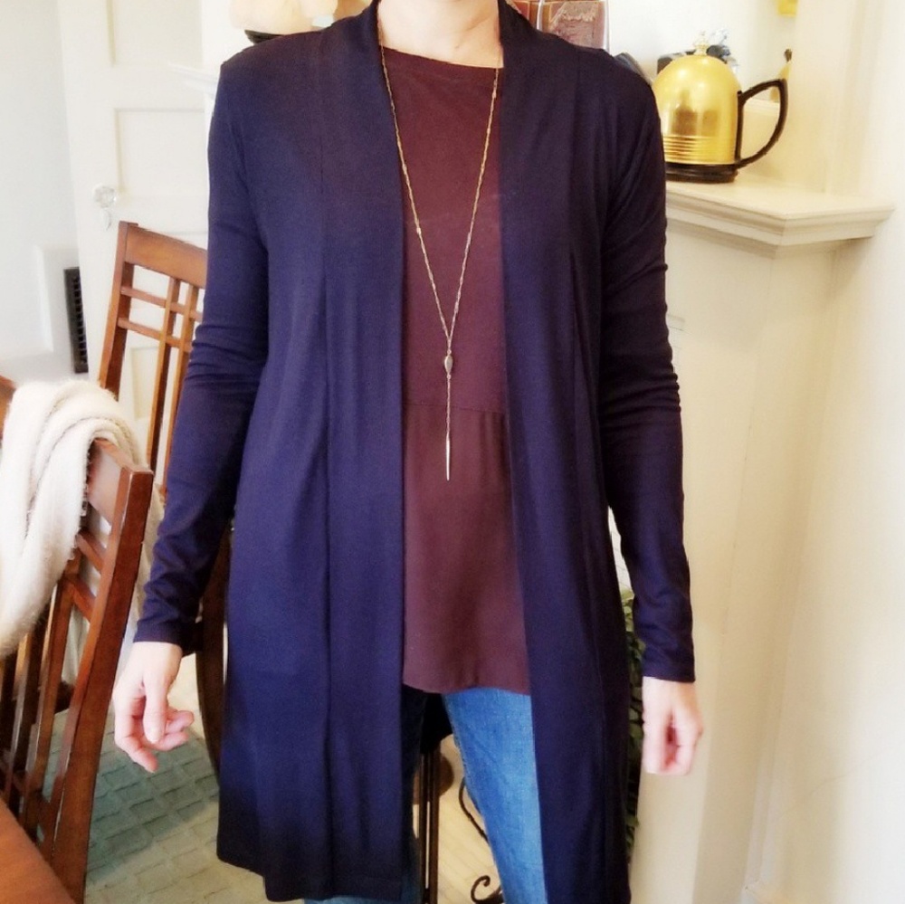 Rib Cardigan Duster